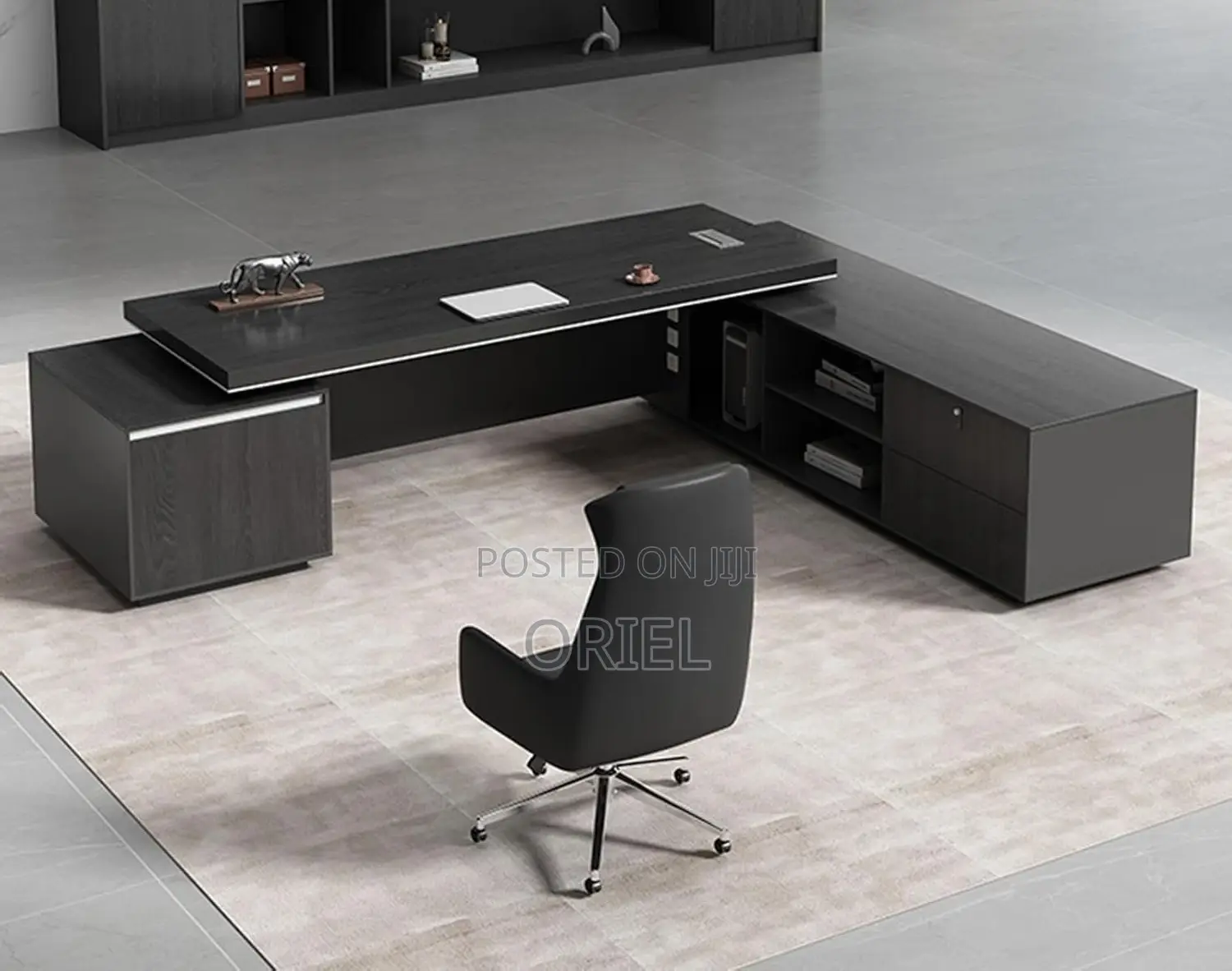 Office Desk : 1.8-Meter Executive Office Desk-L-Shaped