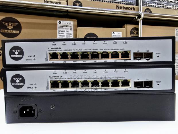 E1100-8mp-2xcommando Scout E1100 8x2.5g Full Poe, Unmanaged