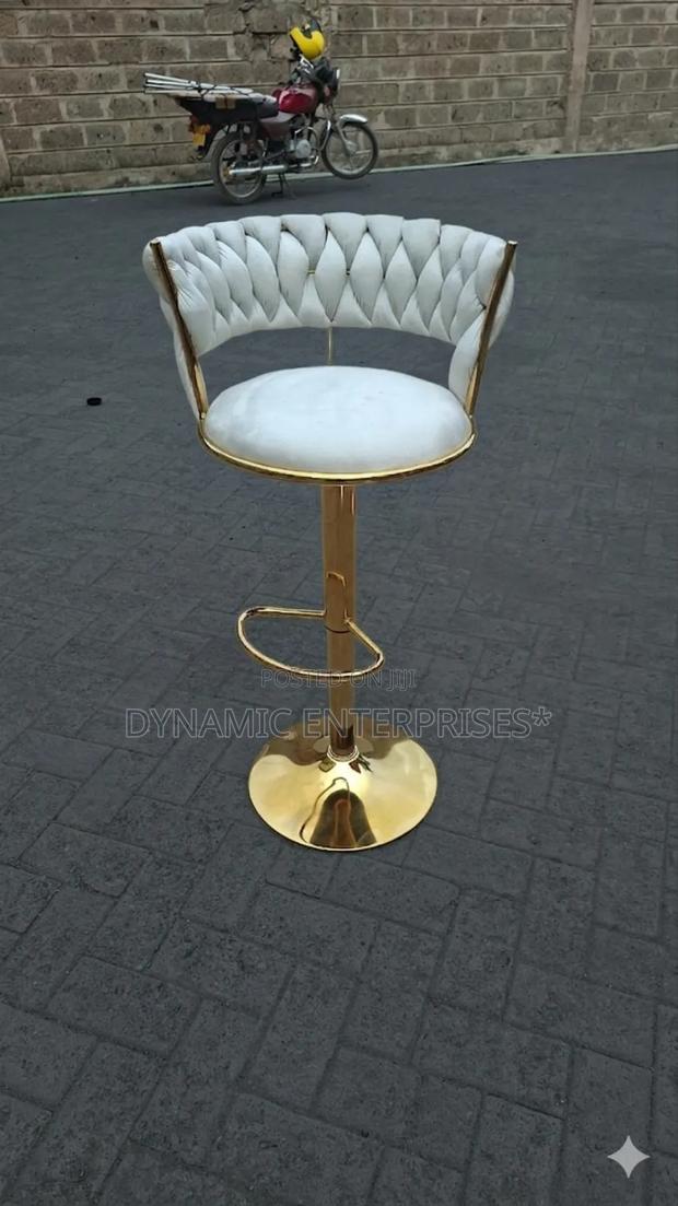 Modern Luxury Velvet Bar Stool - thumbnail 3