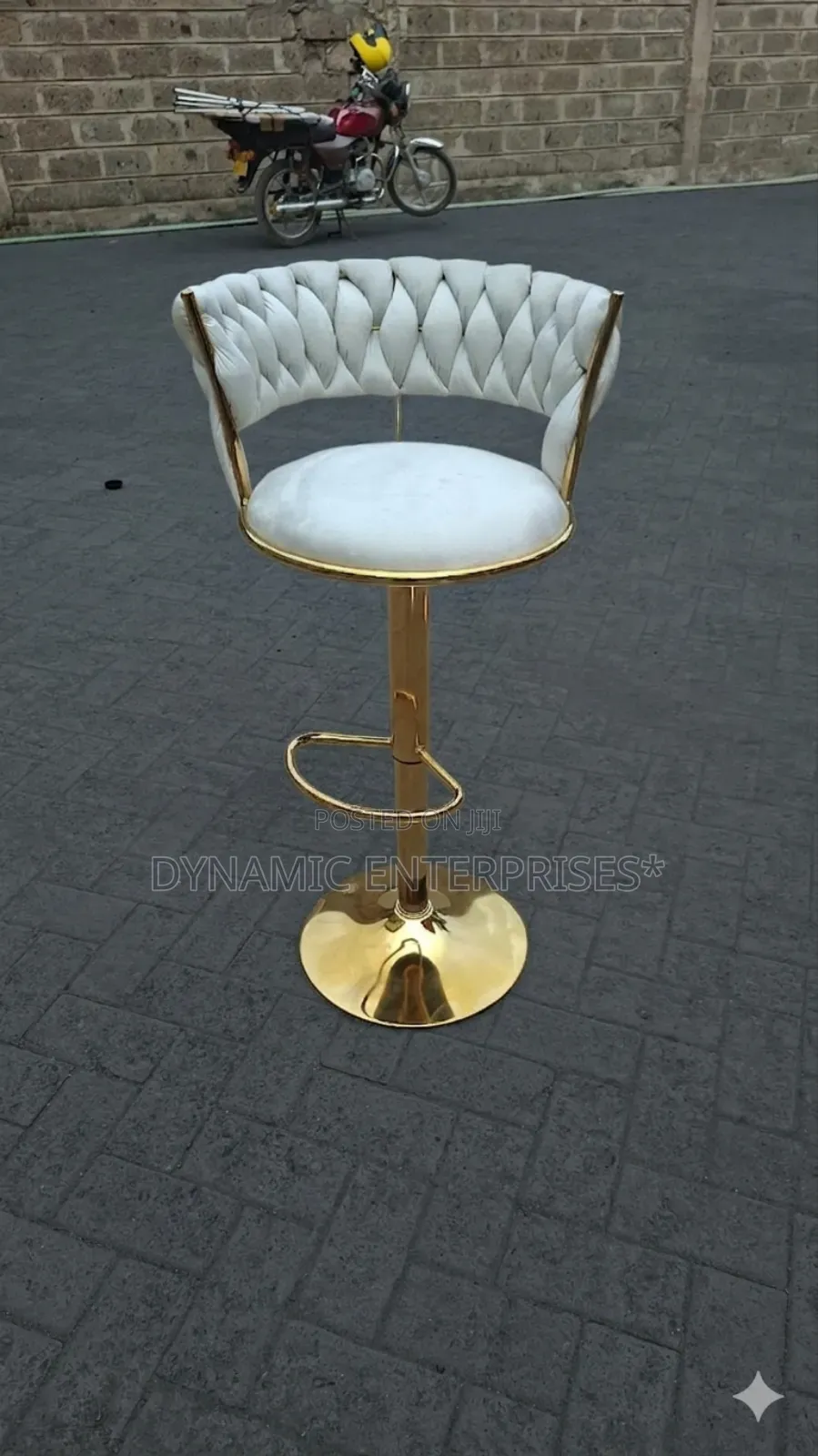 Modern Luxury Velvet Bar Stool