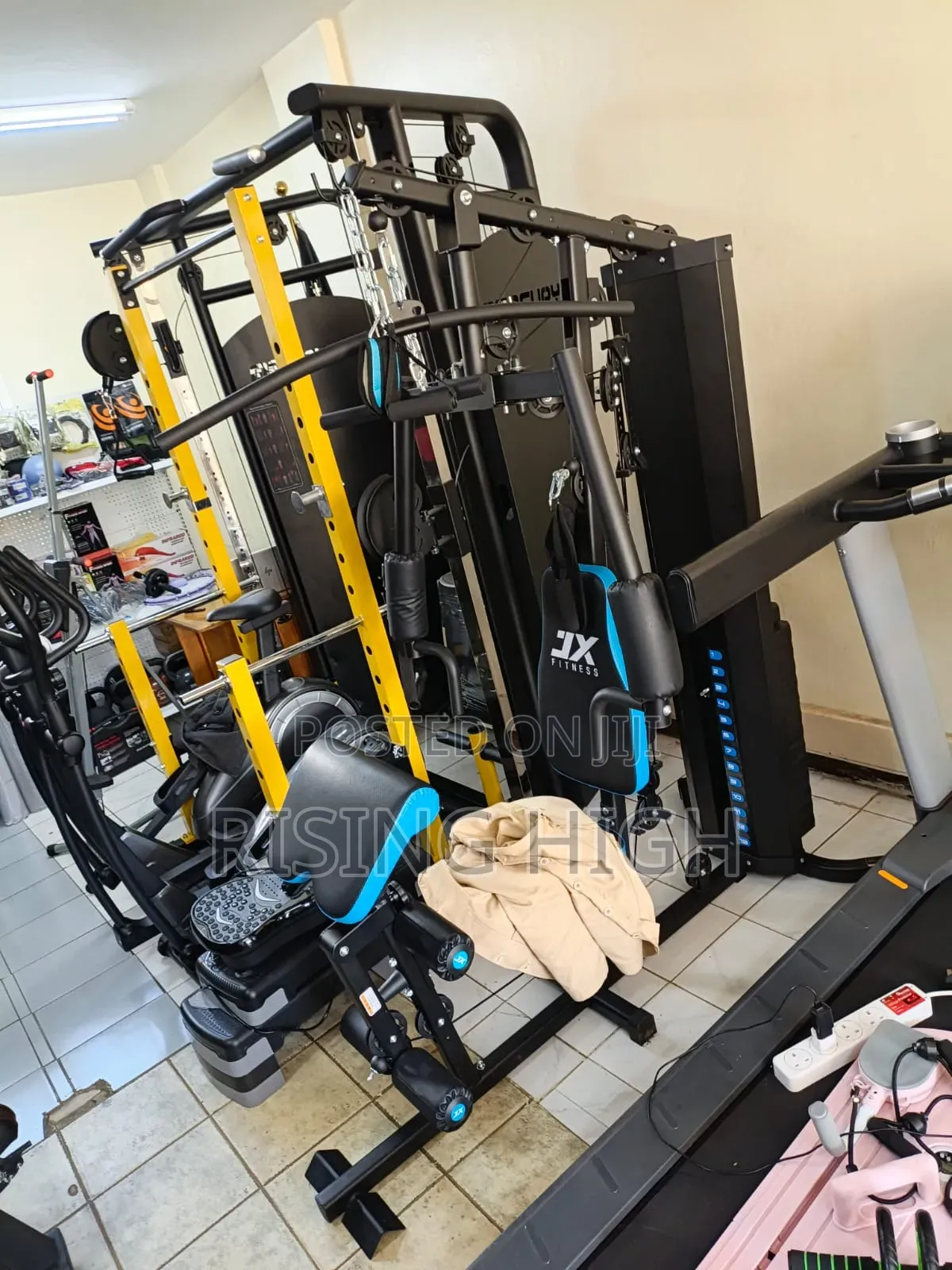 Multi Functional Home Gym Equipment Bench Press Lat Pulldown