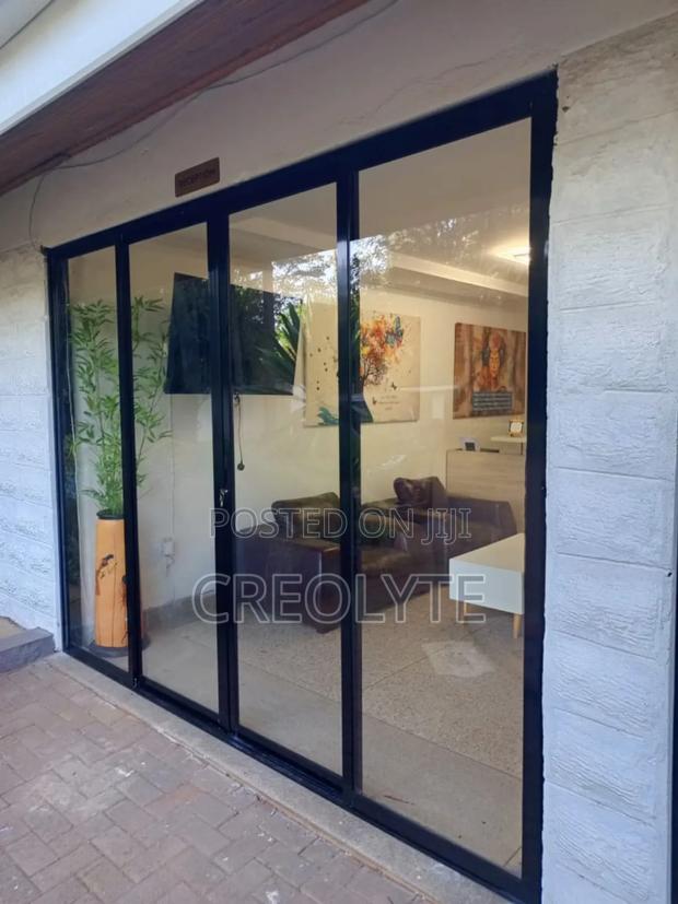 Aluminum Sliding Door. (Condoor) Black - thumbnail 2