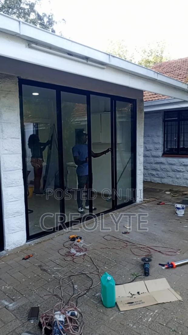Aluminum Sliding Door. (Condoor) Black - thumbnail 6