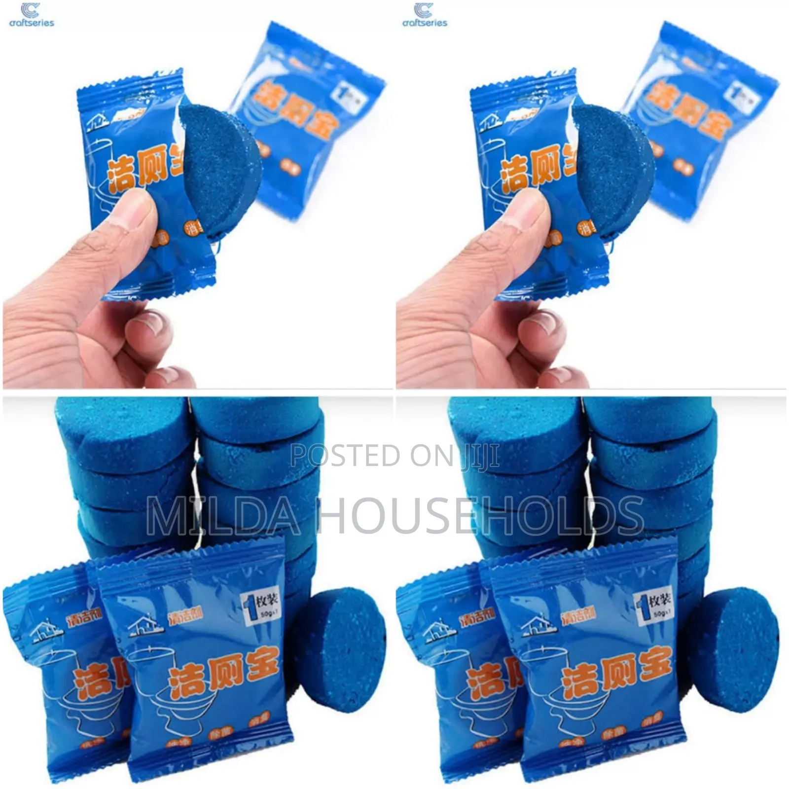 *Bubble Blue Tablets Toilet Cleaner