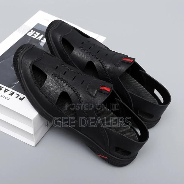Breathable Leather Open Shoes,Men Sandals,Shoes