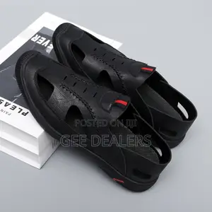 Breathable Leather Open Shoes,Men Sandals,Shoes