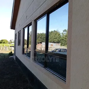 Aluminium Sliding Windows (Brown