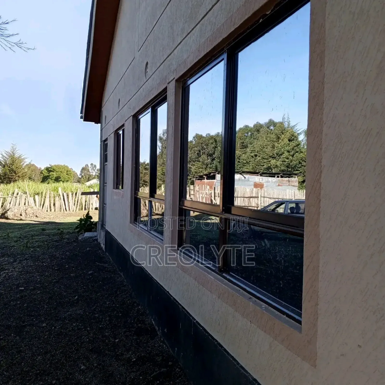 Aluminium Sliding Windows (Brown