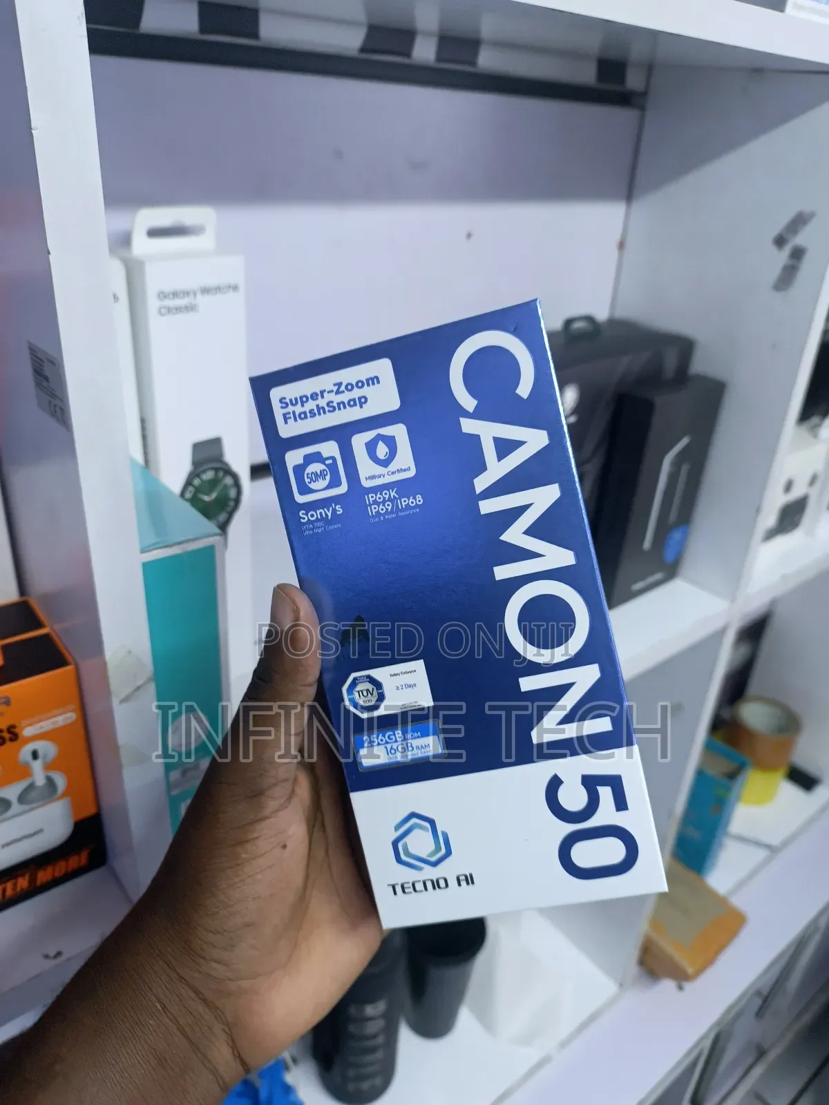 New Tecno Camon 50 256 GB Black