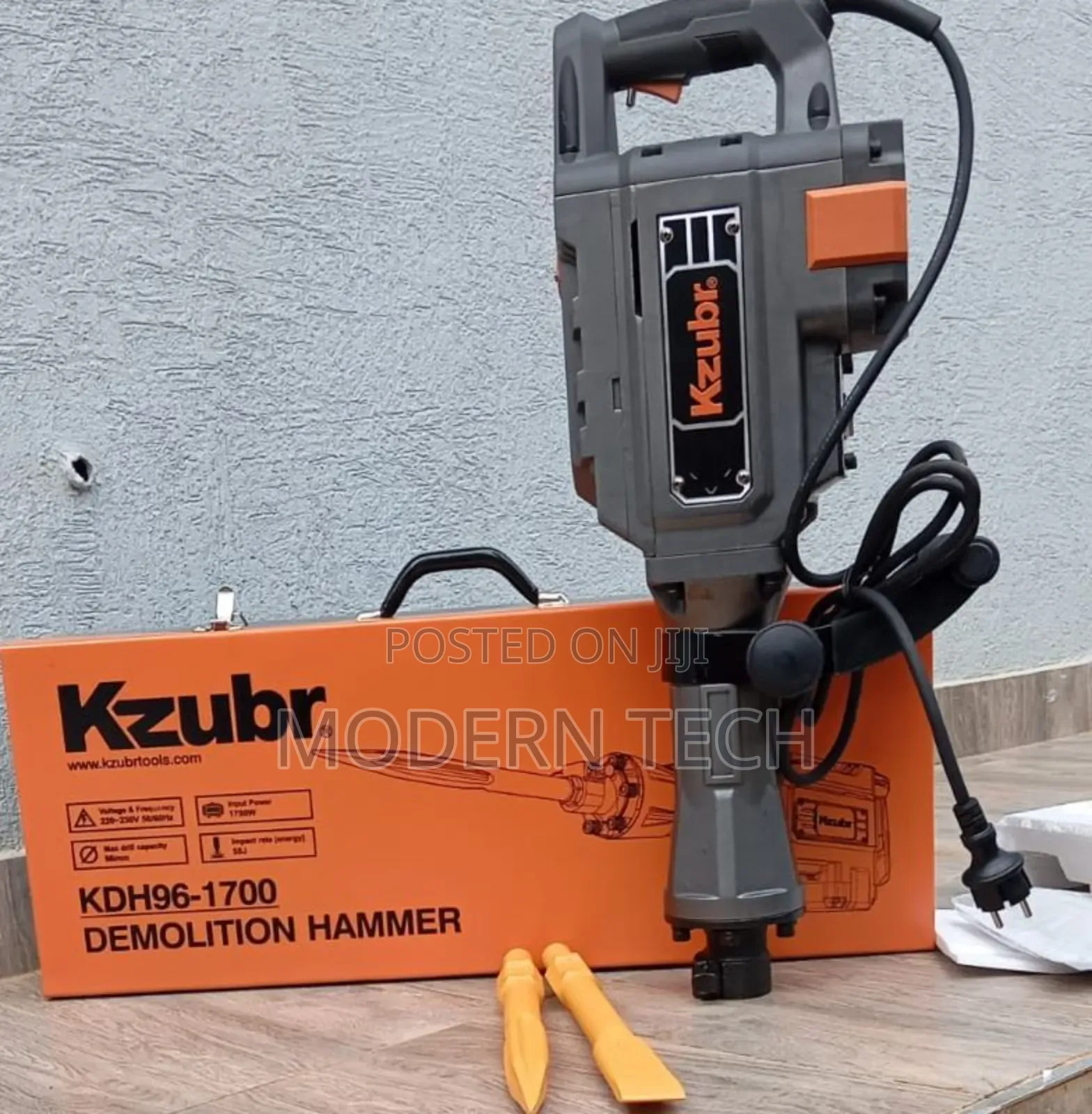 Kzubr Kdh96 1700w Demolition Hammer – Heavy-Duty Electric