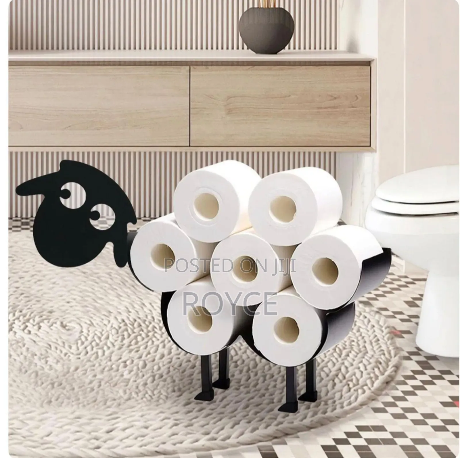 Creative Toilet Paper Holder-Metallic Finish