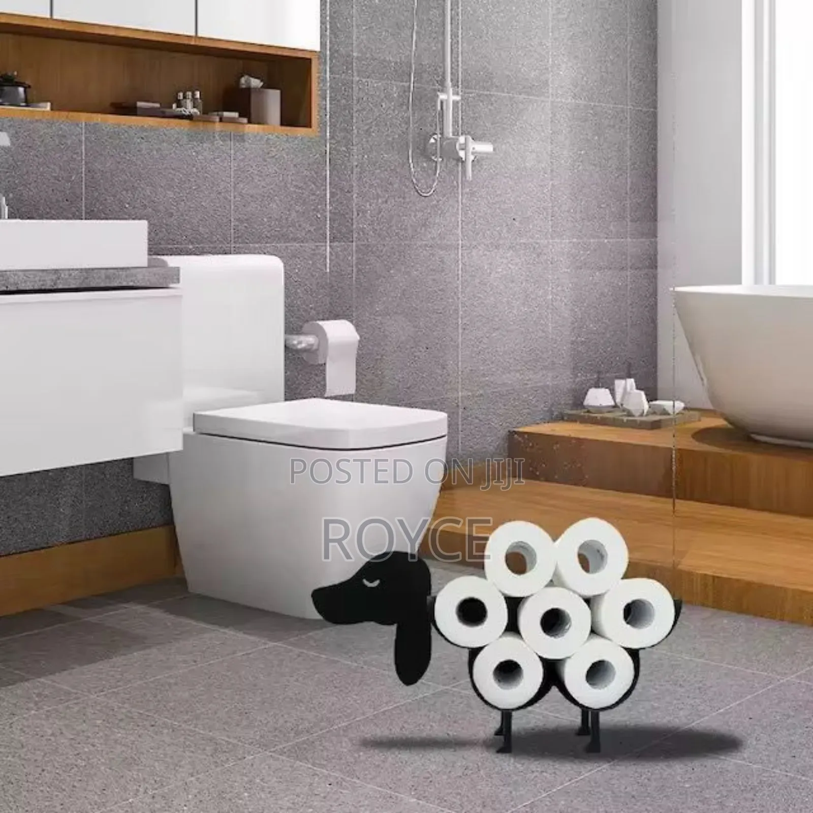 Creative Toilet Paper Holder-Metallic Finish