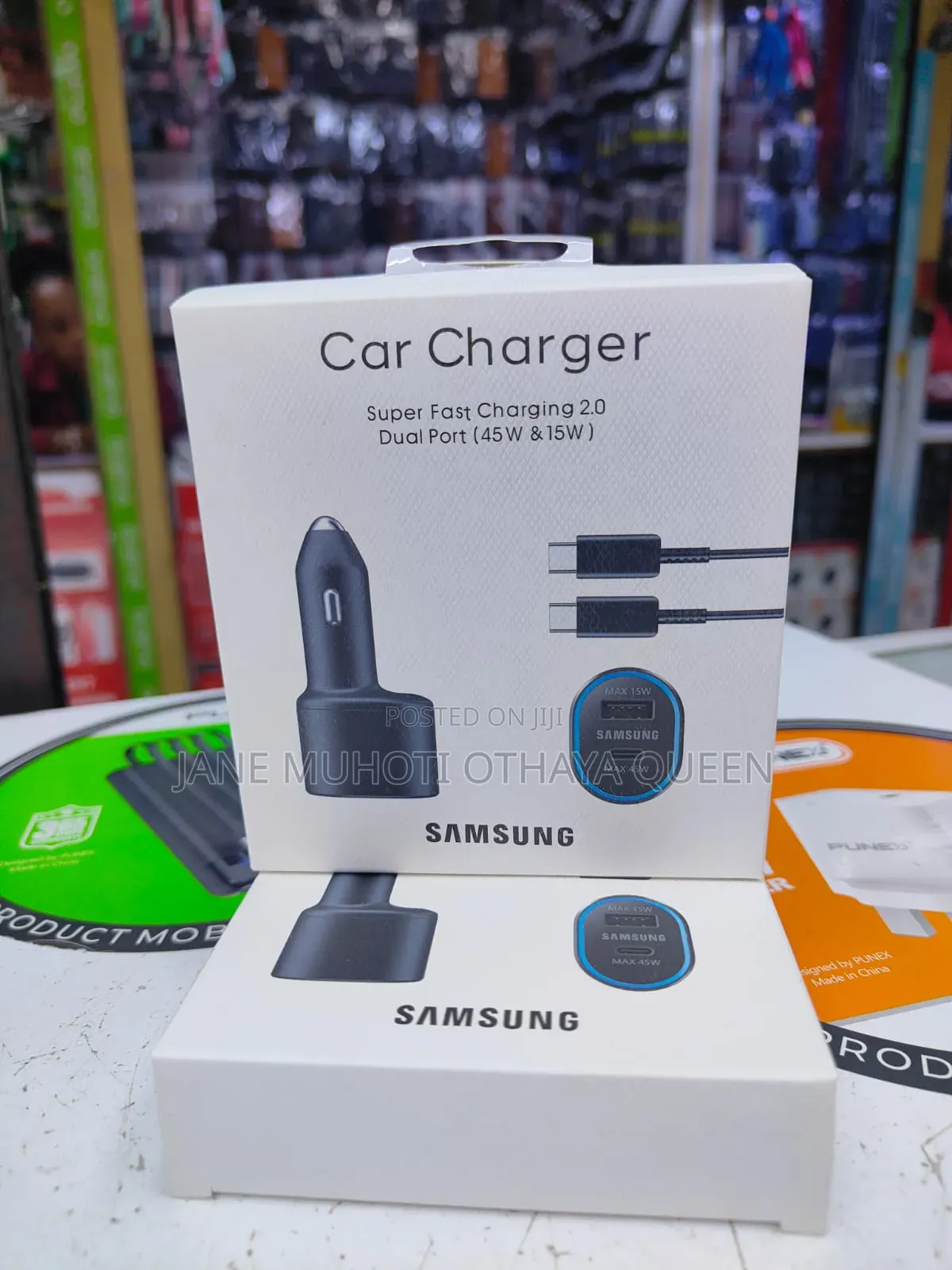 Samsung Car Charger Dual Ports (45w 15w)