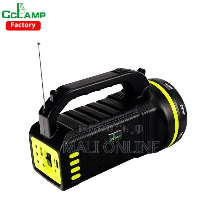 10w Solar Lighting System Kit Bluetooth Speaker Fm Radio 9000mah
