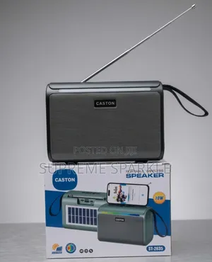 Caston St-2635 Portable Wireless Speaker. Solar Charged Radio