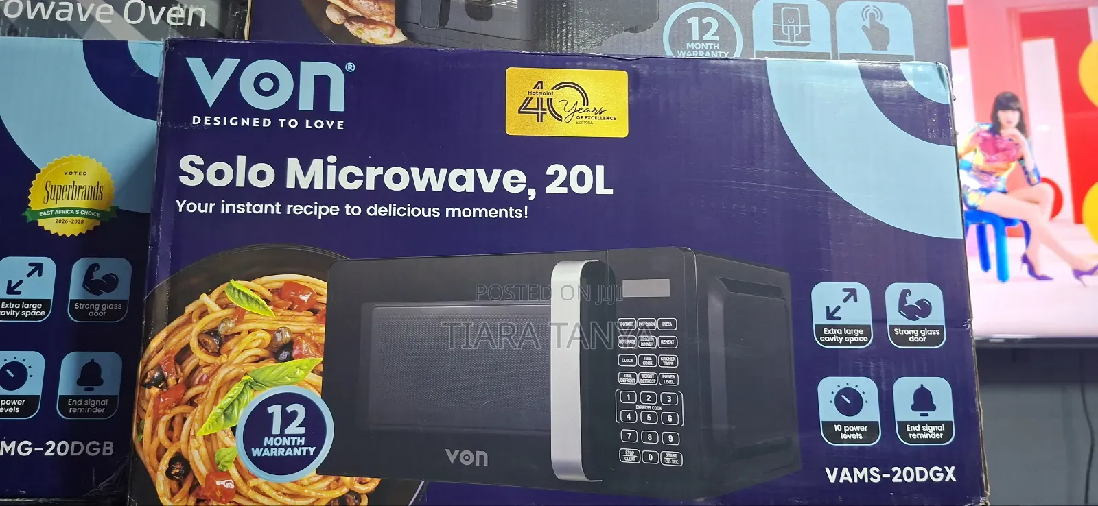 Von Vams-20dgx Microwave Oven Solo – 20l