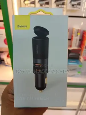 Baseus 2 in 1 Fast Car Charger U+C 120w With Cigarette Expansion Port