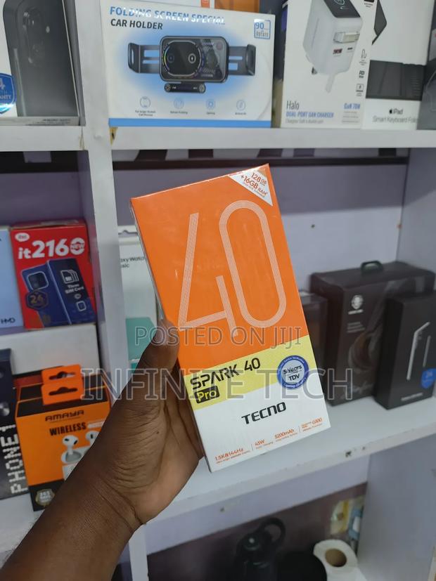 New Tecno Spark 40 Pro 128 GB Black