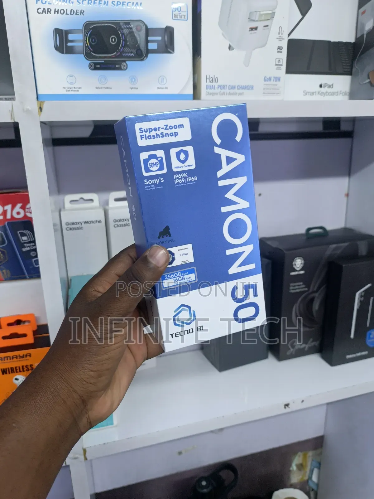 New Tecno Camon 50 256 GB Black