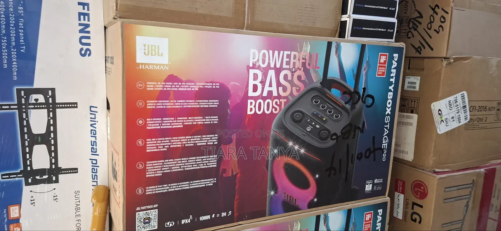 JBL Partybox Stage 320 - Portable Party Speaker With Telescopic Handle
