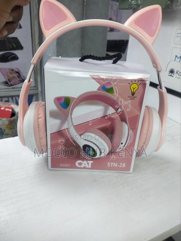 Pink Catear Headphones  - main view
