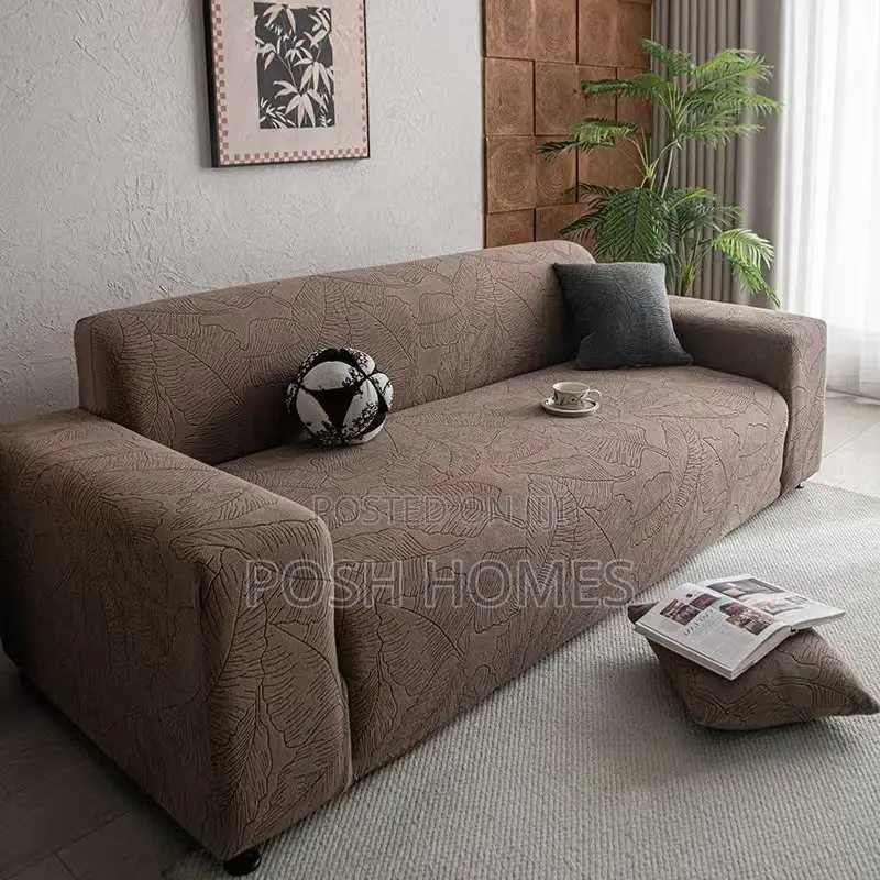 Brown Stretchable Sofa Covers
