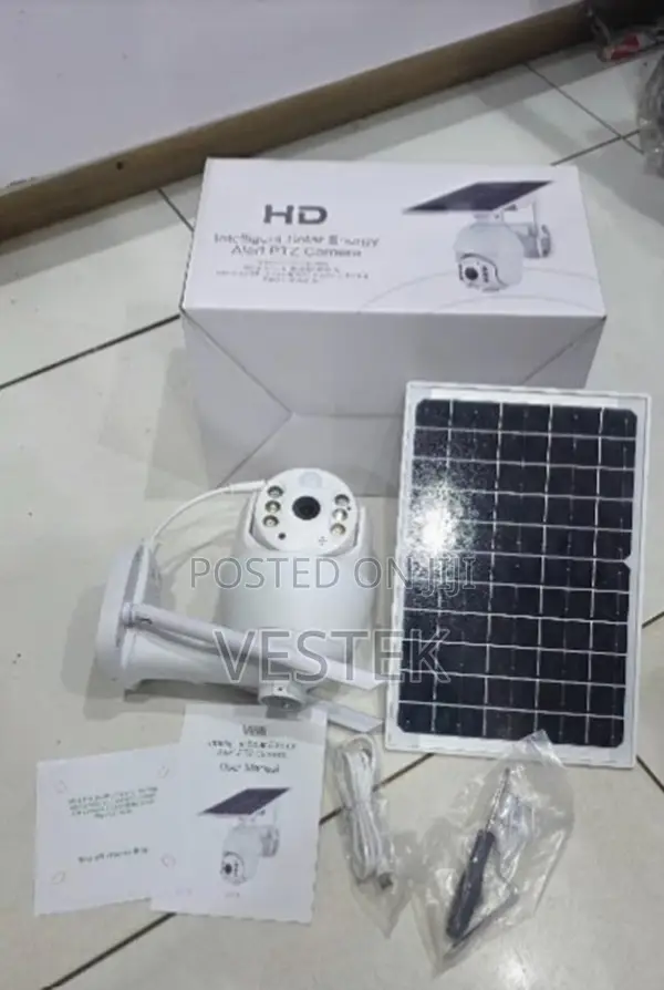 Ubox 4g Solar CCTV Camera With Sim Slot PTZ 1080p, 4mp