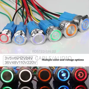19mm Led Smile Switch Button (Multi-Colour)