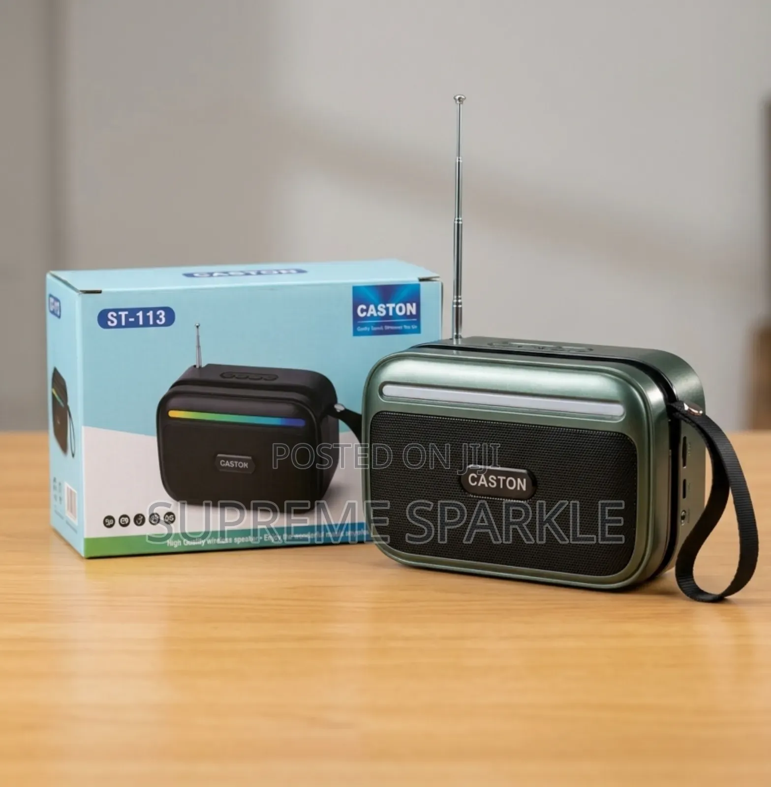 Caston St-113 Portable Bluetooth Speaker. Radio