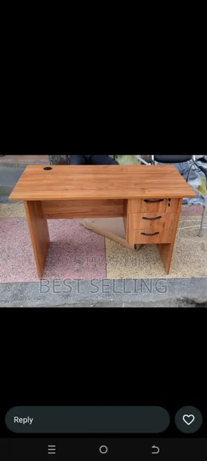 Light Brown 1m Office Desk