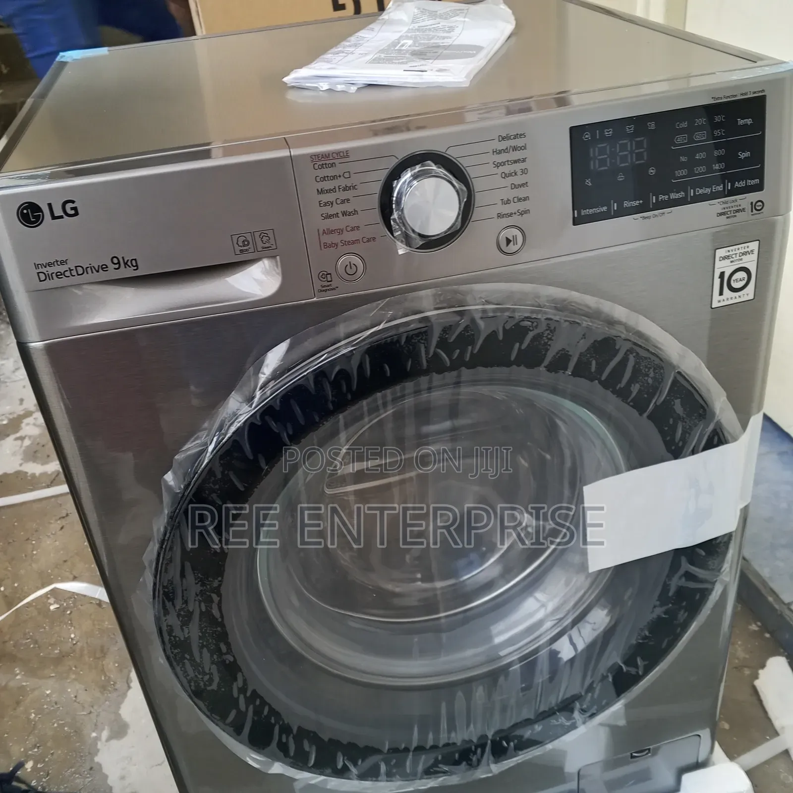 9kg Lg Washing Machine Wash and Spin