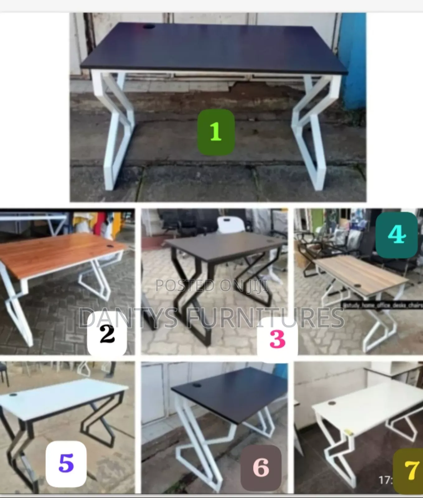 Double Frame Study Desk