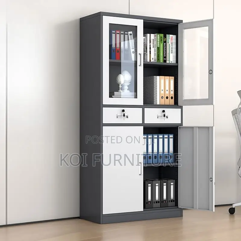 Office Cabinet : Lockable 2-Door Office Vertical Storage Cabinet