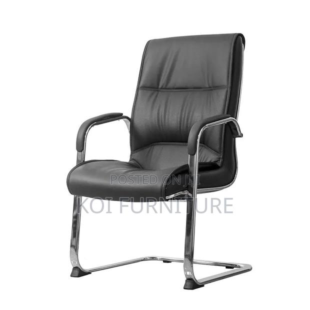 Office Chair : Executive Black Visitor Office Seat - thumbnail 3