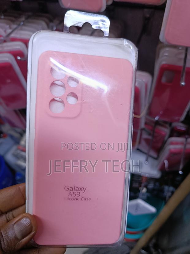 Wogroo Liquid Silicone Samsung Galaxy A53 Case With Microfiber Lining - main view