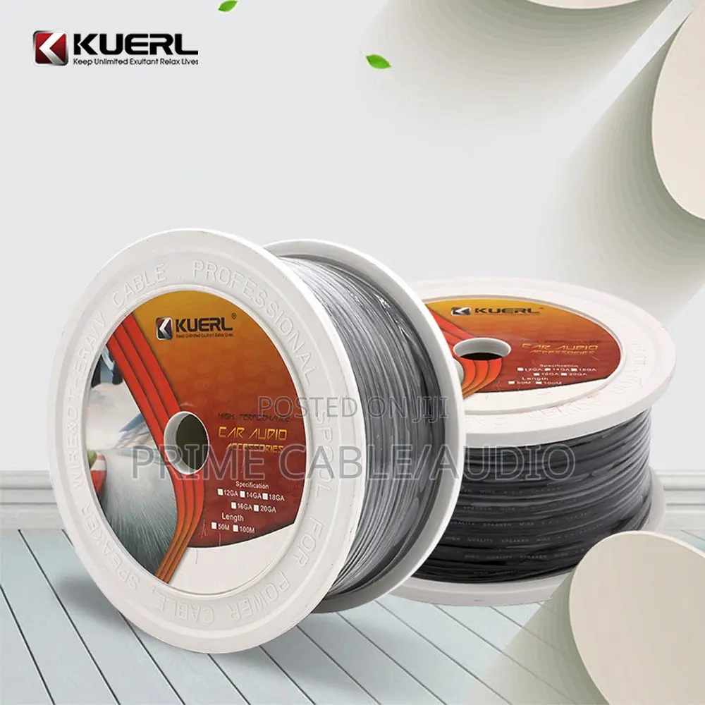 12 Gauge Kuerl Speaker Cable (Pure Copper) 30m Roll
