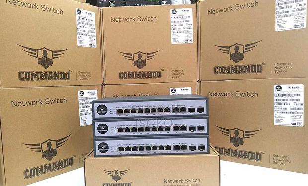 E1000-8gp-4cfcommando Scout E1000 8ge Full Poe/Poe+, 2ge+2sfp Uplinks - thumbnail 2