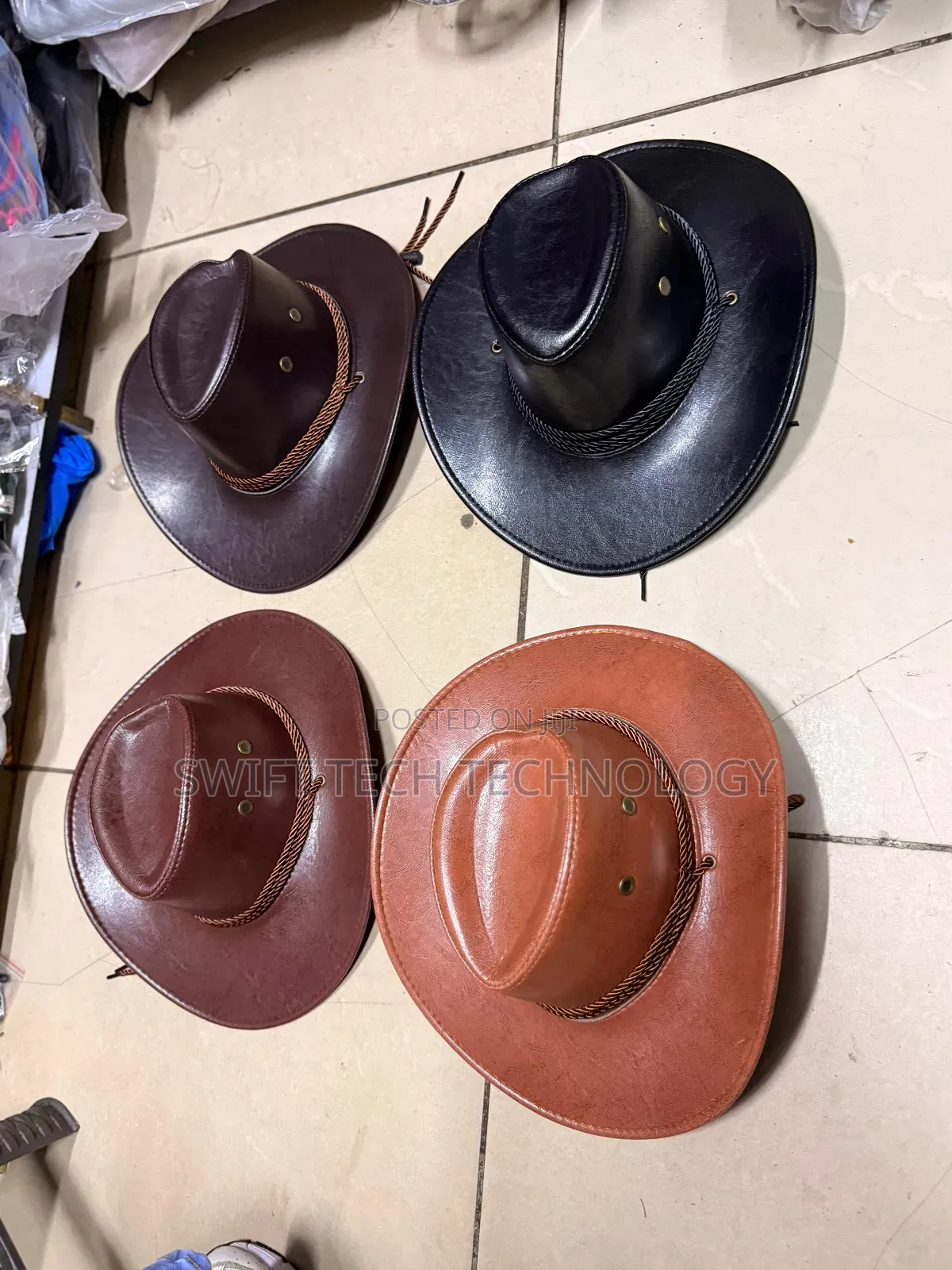 Cowboy Hat / Unisex Leather Cowboy Hat