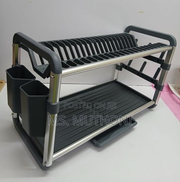 Rust Free High Quality Aluminum+ Plastic Dish Rack