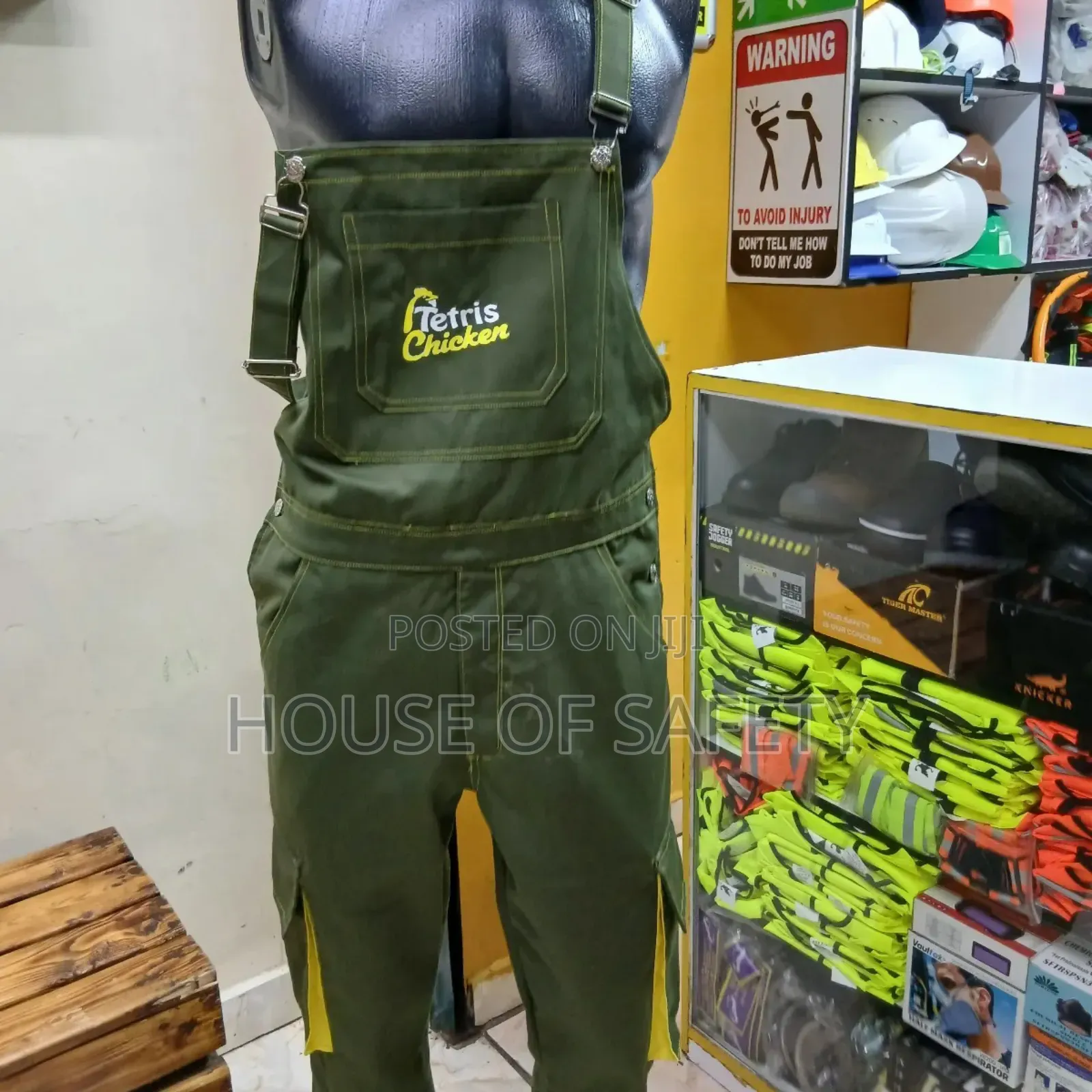 Juggle Green Day Time Work Dungaree