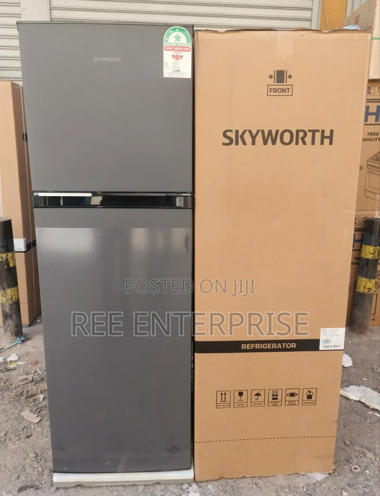 *Skyworth 280 Litres Double Door No Frost