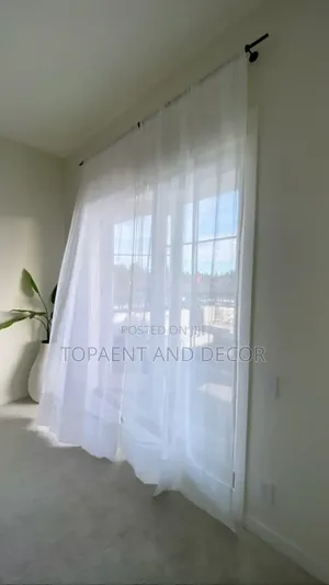 Stain Free White Window Sheers