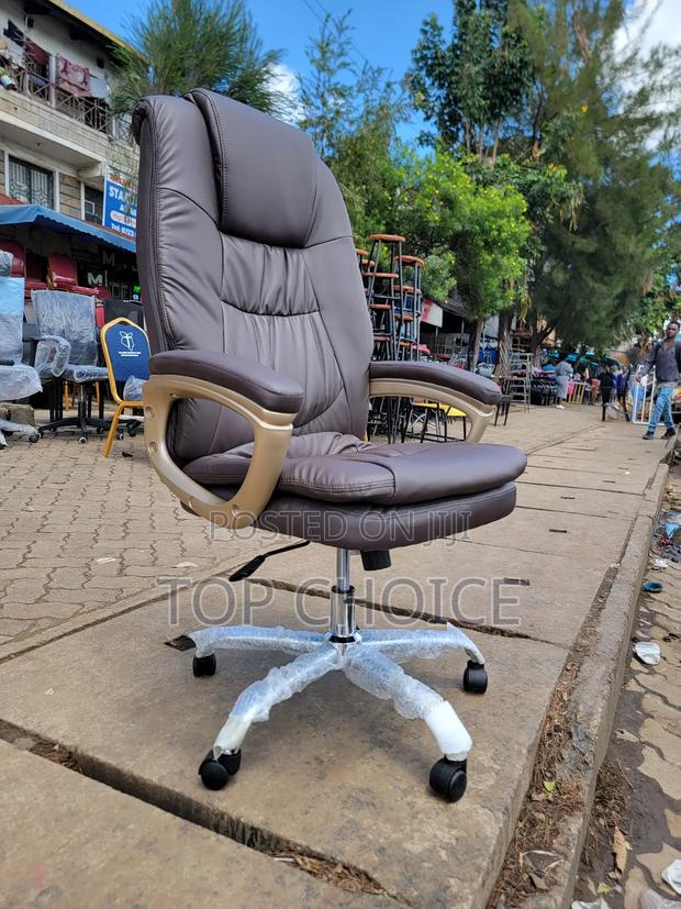 Leather Office Chair :'Brown