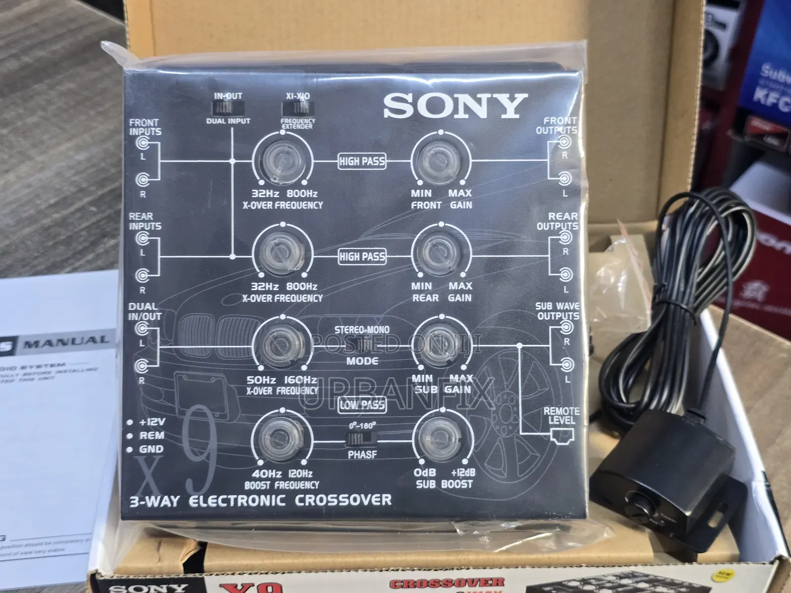 Sony 3-Way Powerful Digital Electronic Crossover With Volume Bass Knob