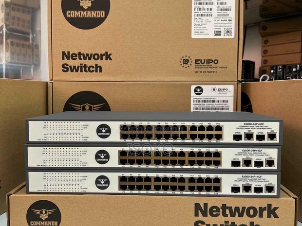 E1000-24p-4cfcommando Scout E1000 24fe Full Poe/Poe+, 2ge/2sfp - main view