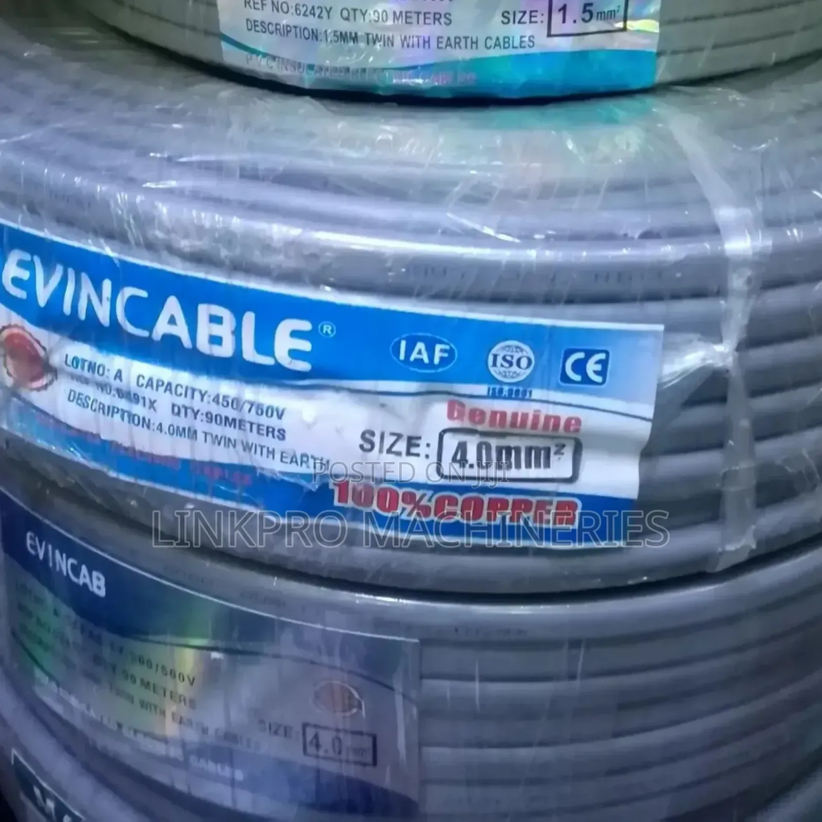 4mm Twin Evin Cable With Earth
