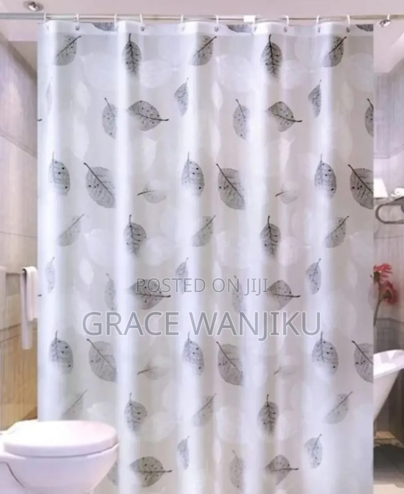 180*200cm Shower Curtains With Hook*