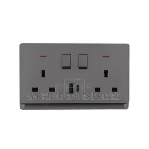Double Switch Socket With Usb Port