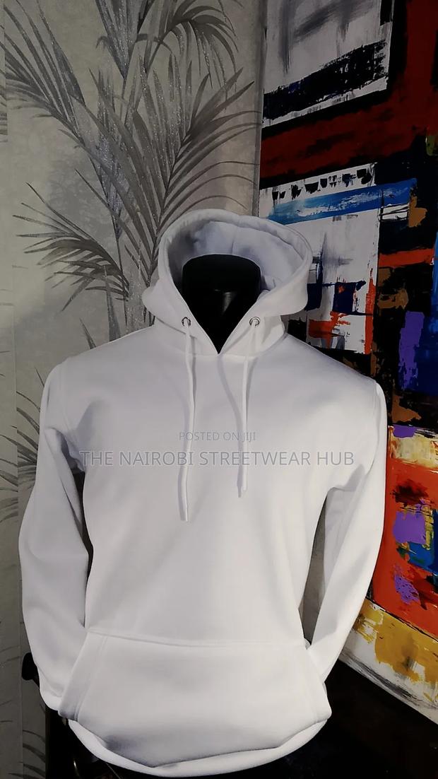 White Quality Hoodie - main view