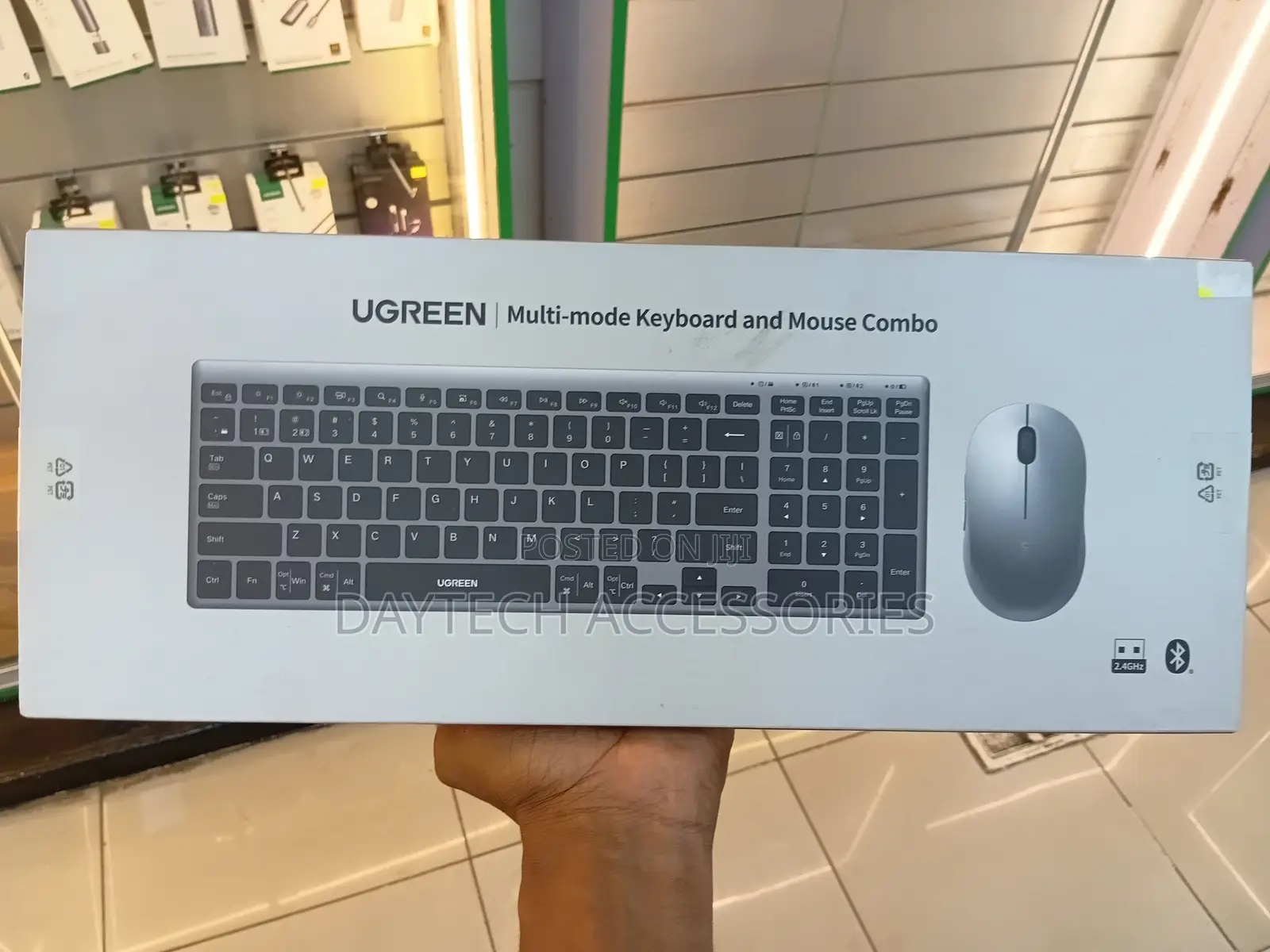 Ugreen Wireless Keyboard and Mouse Combo Dual Mode 2.4g Bluetooth,
